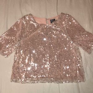 Pink sequin shirt